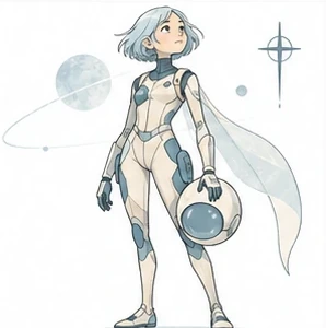 #052 Dreamlike Clean-Line Sci-Fi Figure