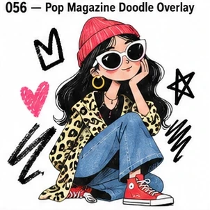 #056 Pop Magazine Doodle Overlay