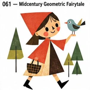 #061 Midcentury Geometric Fairytale