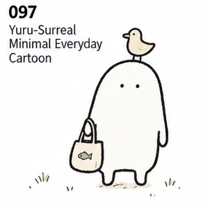 #097 Yuru-Surreal Minimal Everyday Cartoon