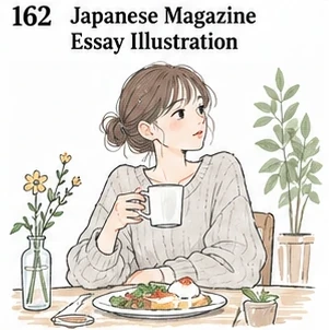 #162 Japanese Magazine Essay Illustration
