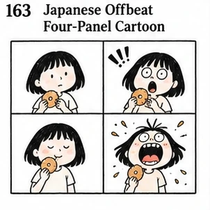 #163 Japanese Offbeat Four-Panel Cartoon