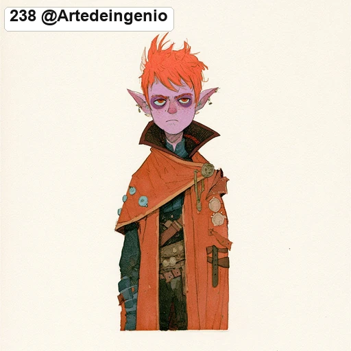 #238 Quirky Fantasy Sketchbook Character Concept