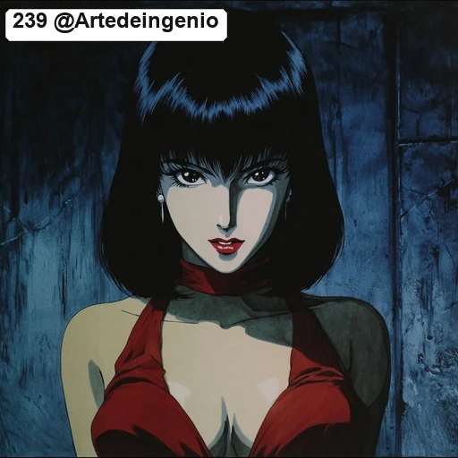 #239 Late-80s Cyberpunk Dark OVA Cel Anime